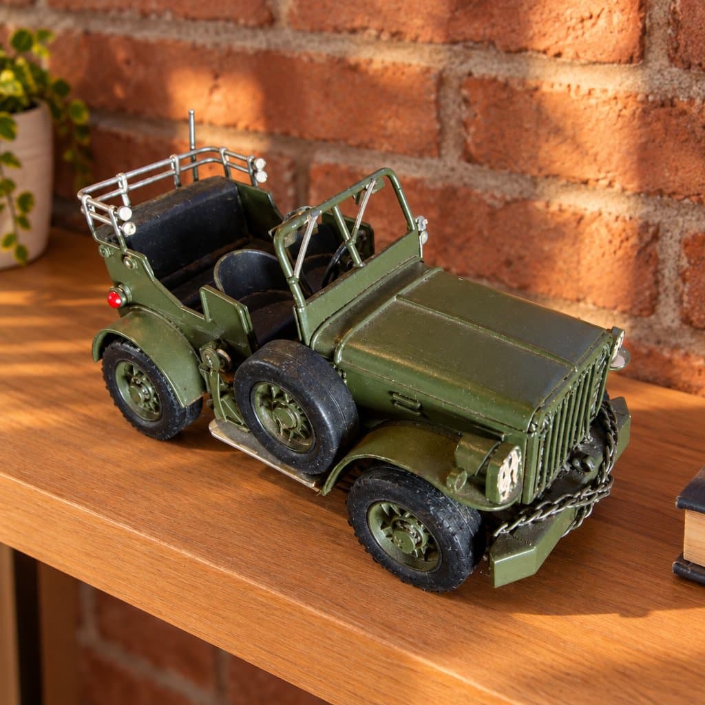 Miniatura de colección Jeep en chapa