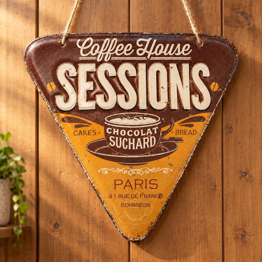 Chapa con relieve de Chocolate Suchard