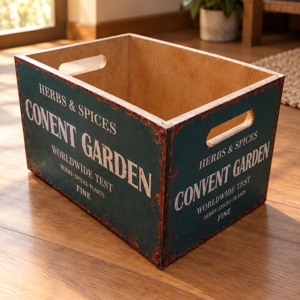Cajón de madera chico Covent Garden 28x20x17