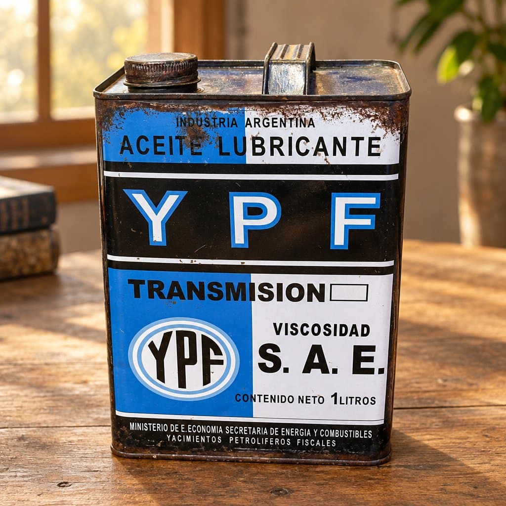 Lata Decorativa de Aceite YPF Estilo Vintage