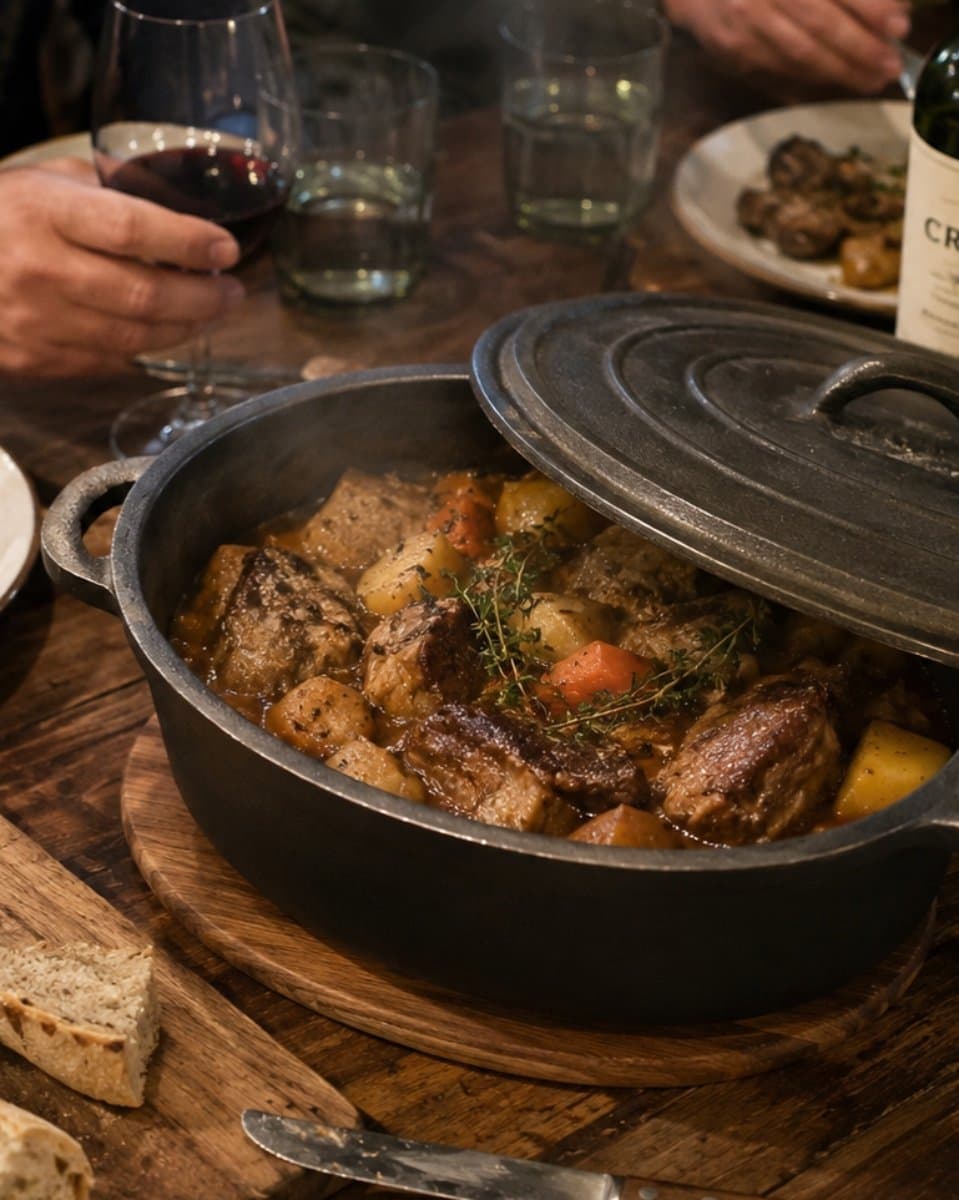 Olla Cacerola Ovalada de Hierro Fundido