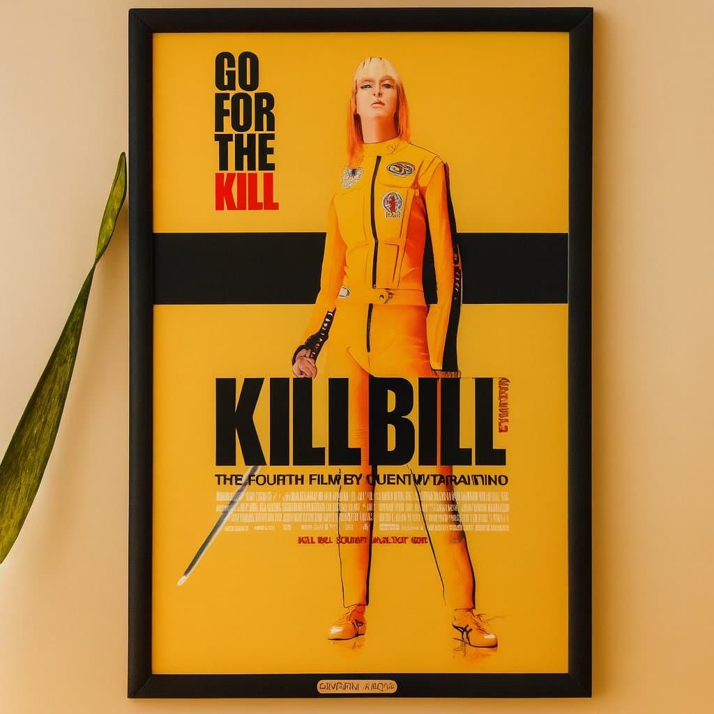 Cuadro Decorativo Kill Bill 60x90 cm - Estilo Vintage Industrial