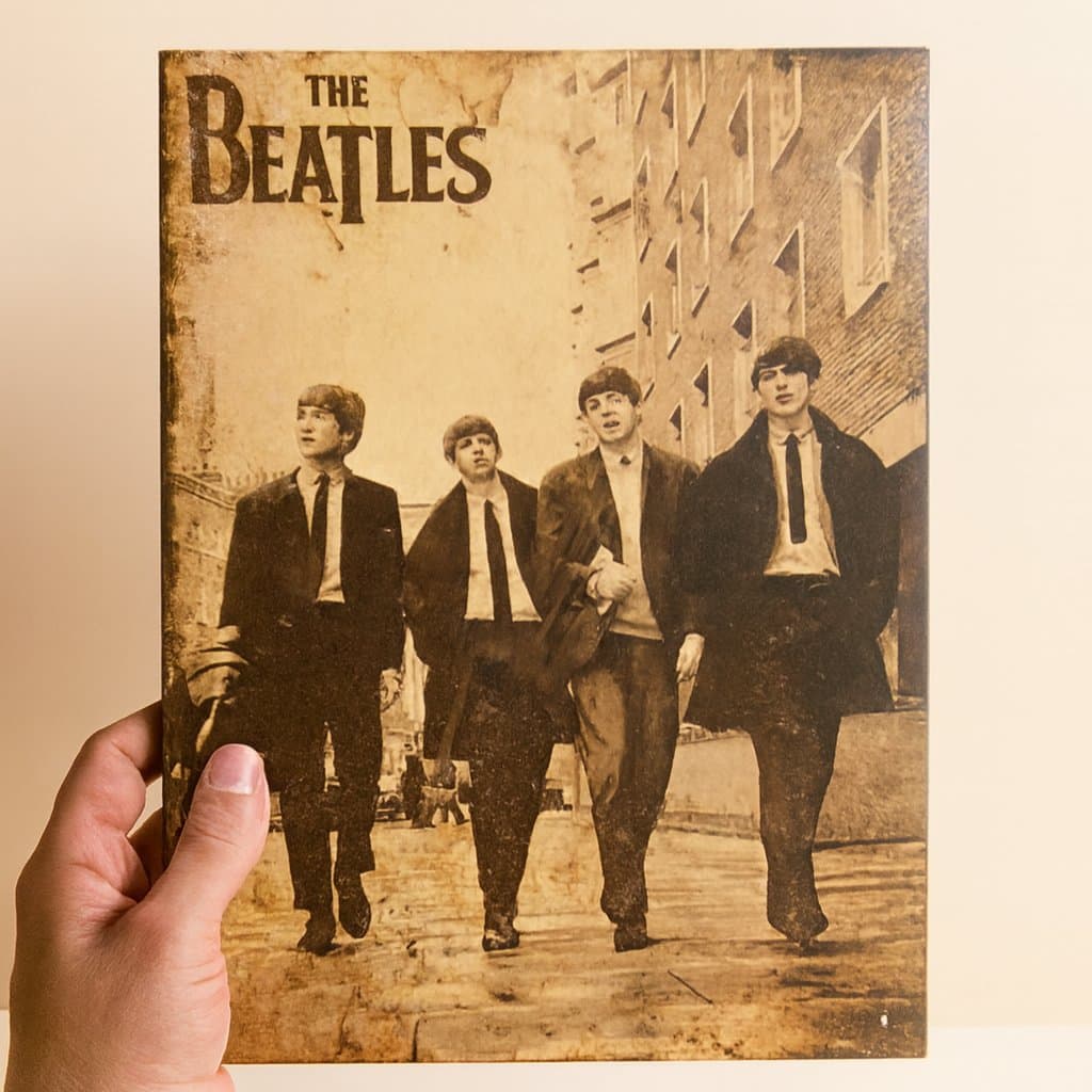 Chapa Decorativa Beatles Vintage 20x30 cm - Estilo Industrial