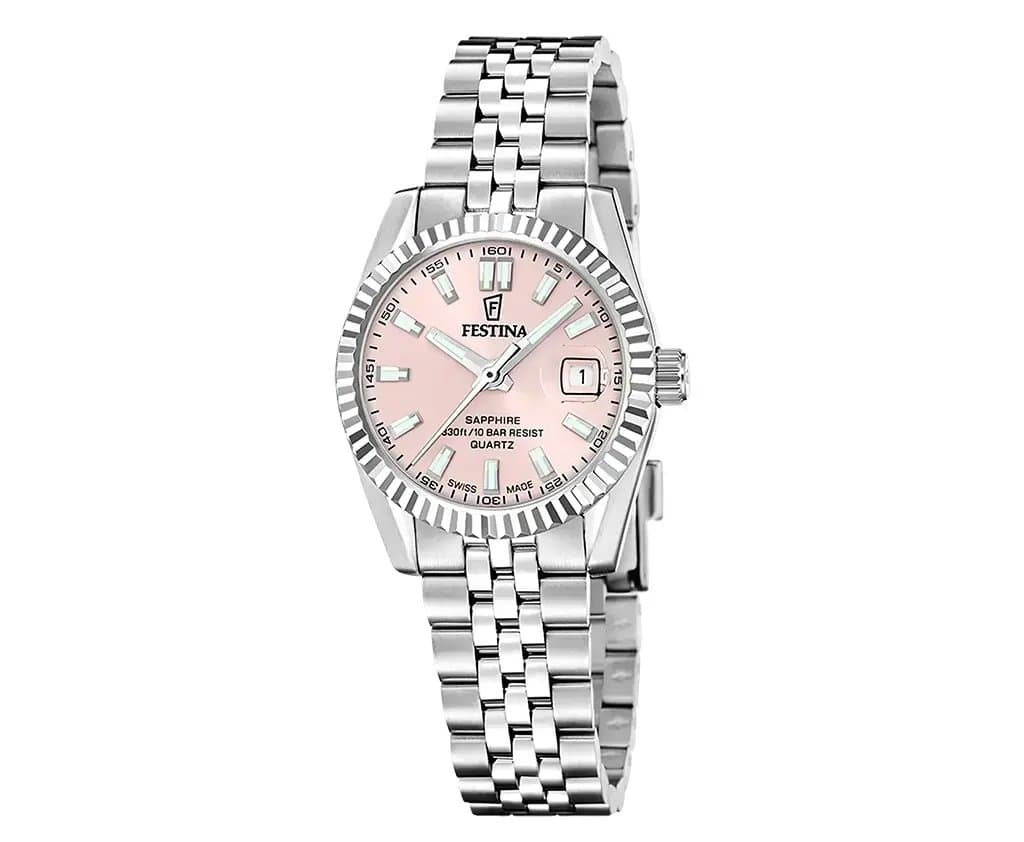 Reloj Festina Analogico de Mujer I Modelo Swiss Made Classics F20087.2