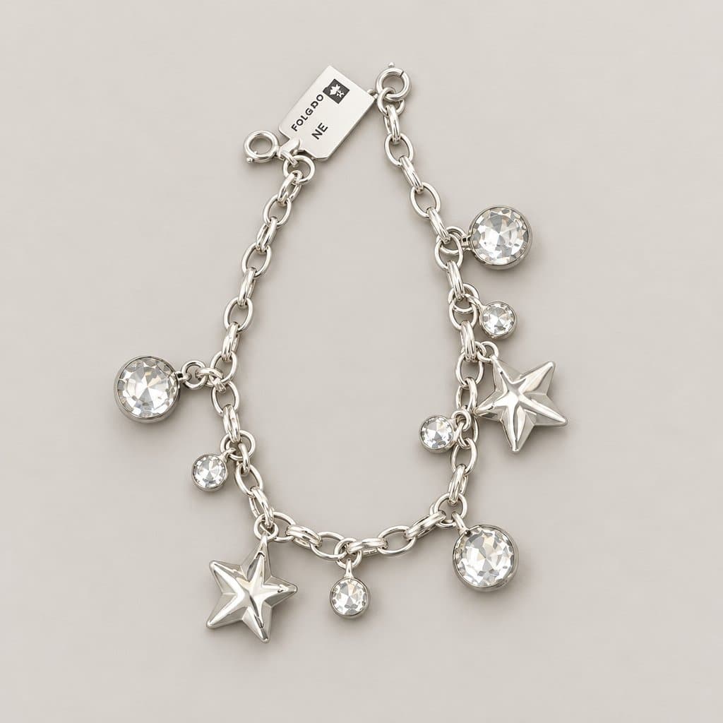 Pulsera de plata 925 con dijes
