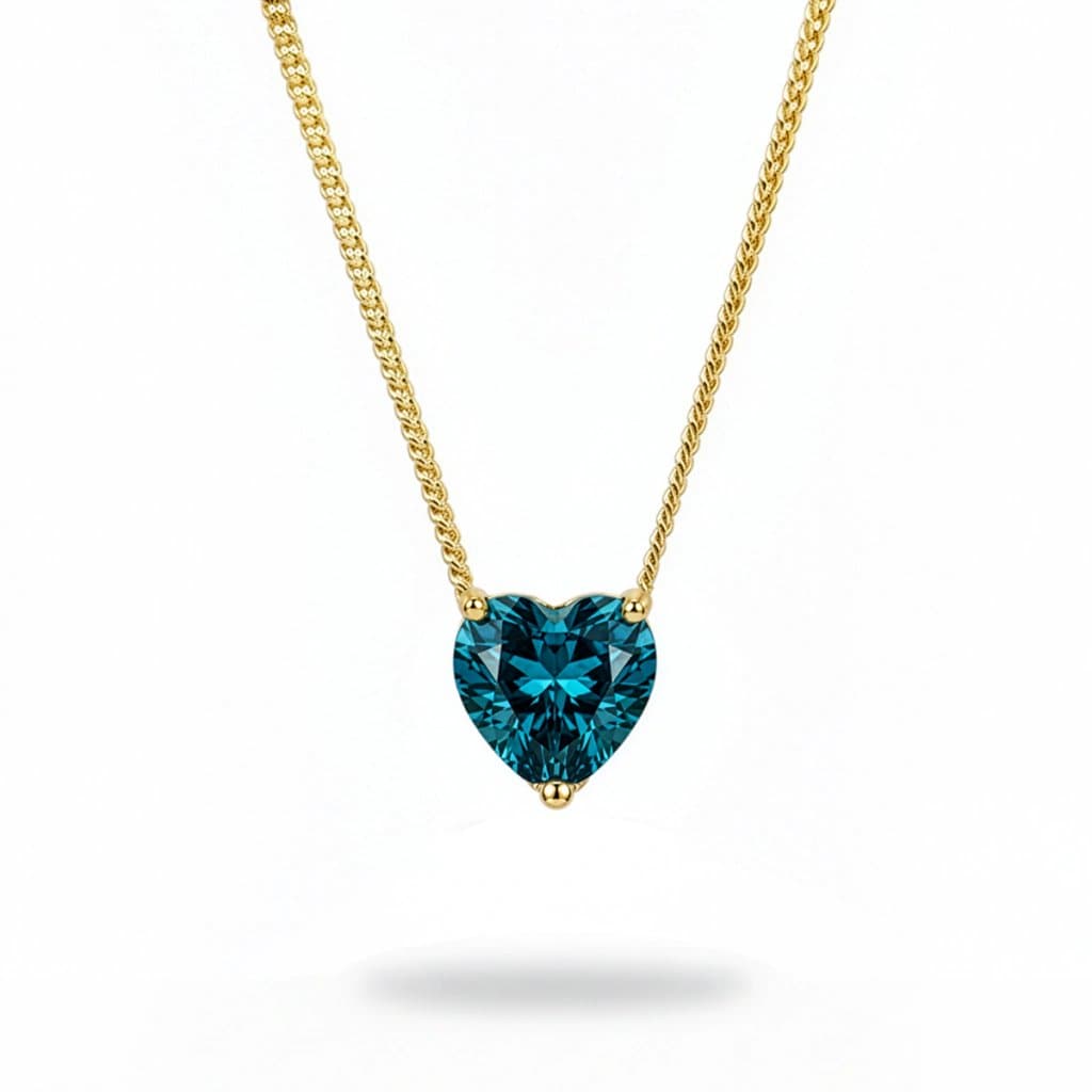 Collar BASTET AQUA MARINE 18K