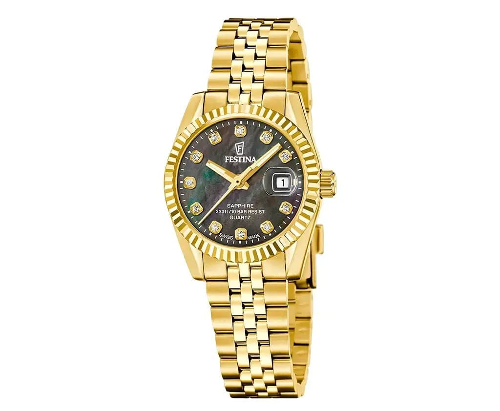 Reloj Festina Analogico de Mujer I Modelo Swiss Made Classics F20089.3