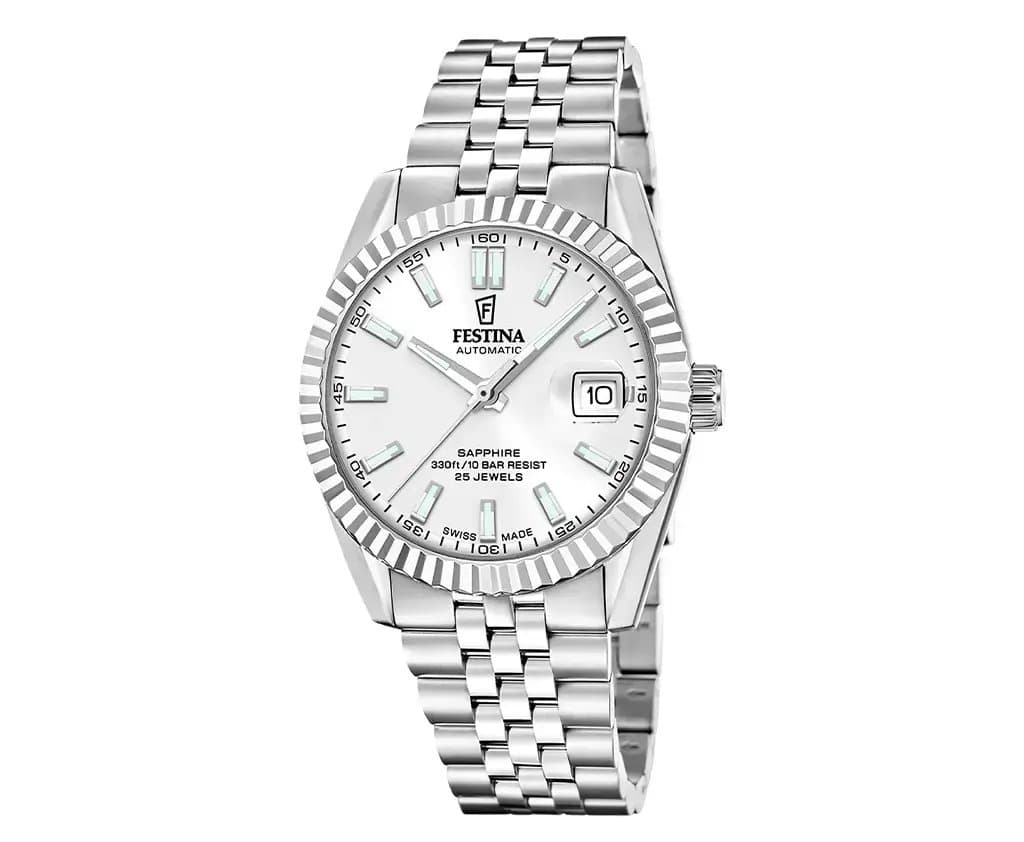Reloj Festina Analogico de Hombre I Modelo Swiss Made Automatico F20090.1
