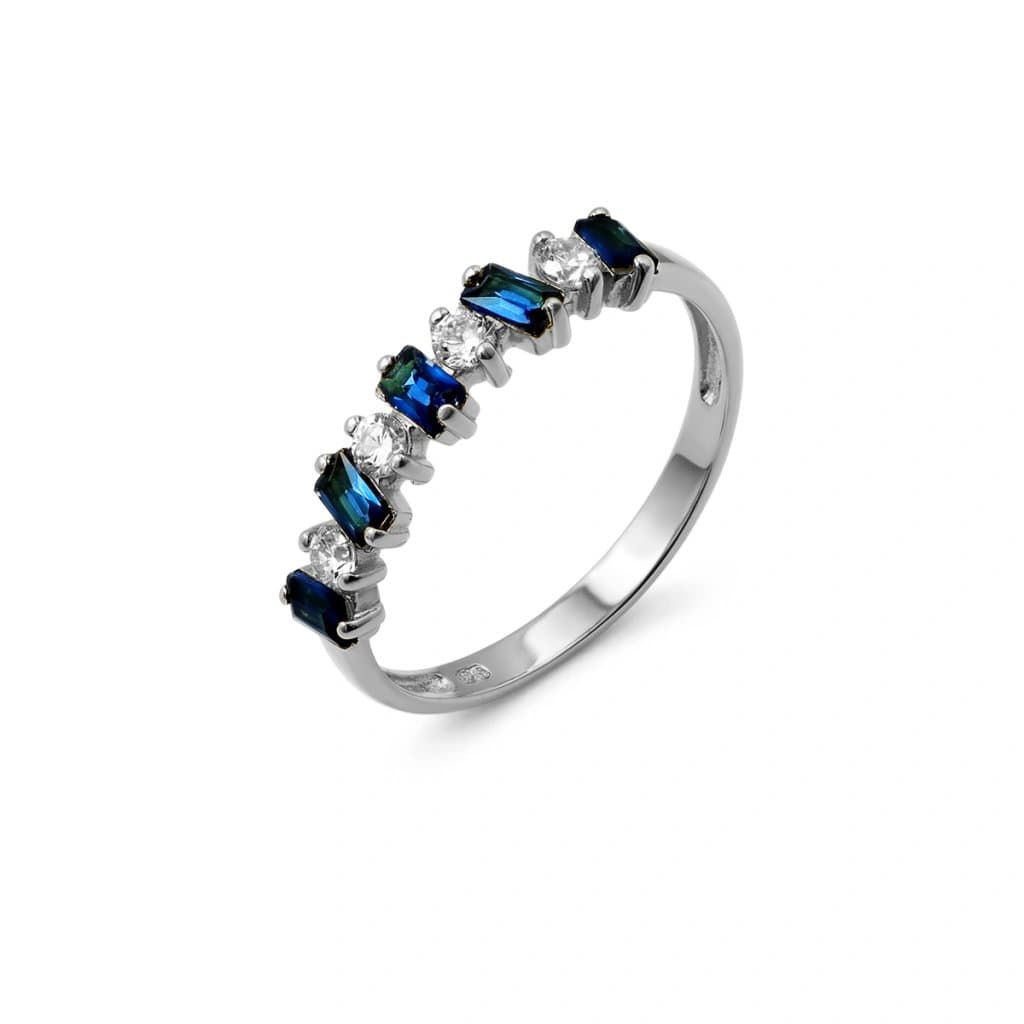 Anillo LUA 18k White Gold Crystal