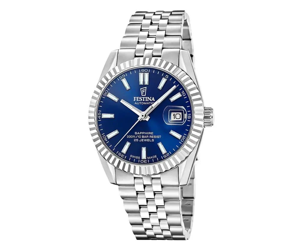 Reloj Festina Analogico de Hombre I Modelo Swiss Made Automatico F20090.2