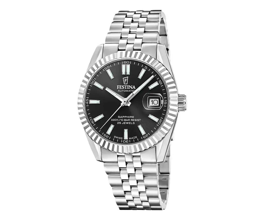 Reloj Festina Analogico de Hombre I Modelo Swiss Made Automatico F20090.4