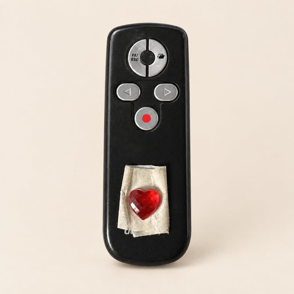 Control remoto para presentaciones con receptor USB y pilas AAA